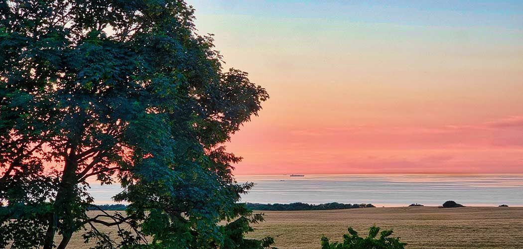 Ausblick über Nipmerow zur Ostsee