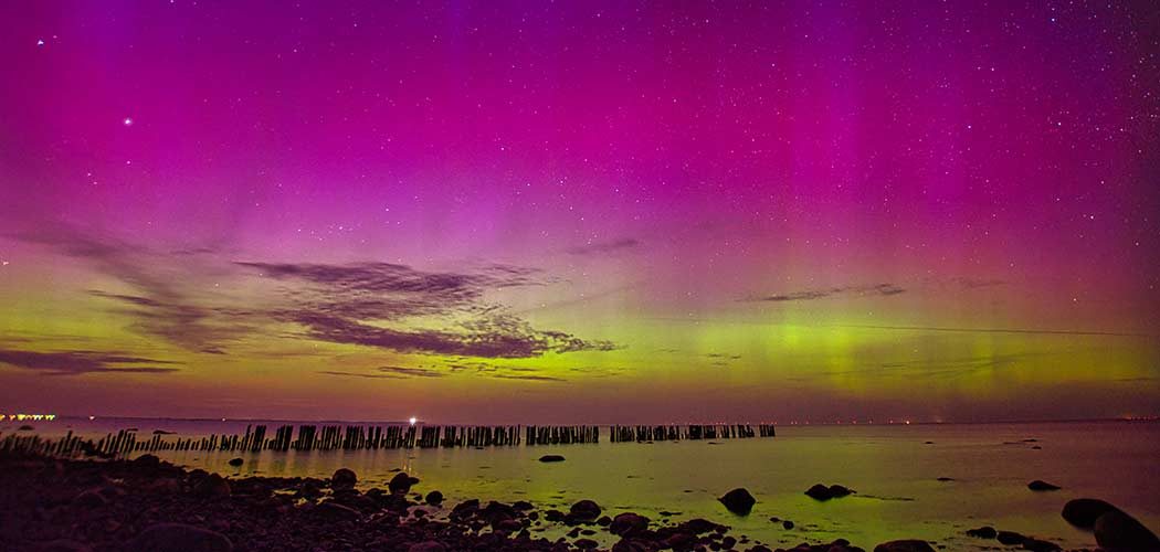 Polarlicht über Glowe