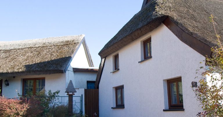 Das Das Fischerdorf Vitt auf Rügen beim Kap Arkona auf Rügen
