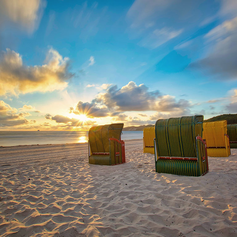 Urlaub am Badestrand auf Rügen